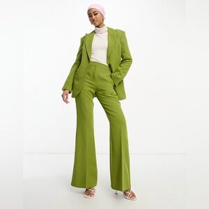 ASOS Green Wide-Leg Trousers